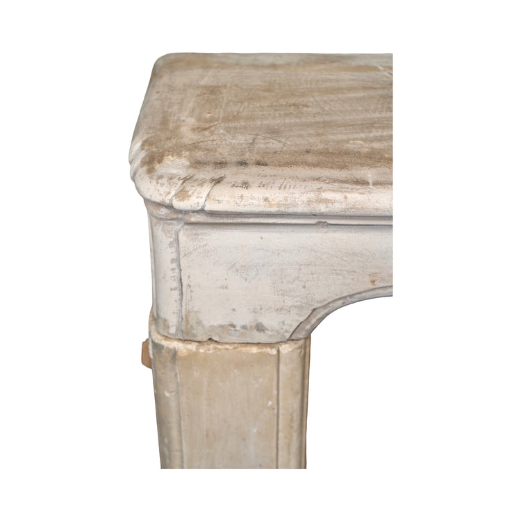 Antique French Limestone Mantel (M-ZQKJ)