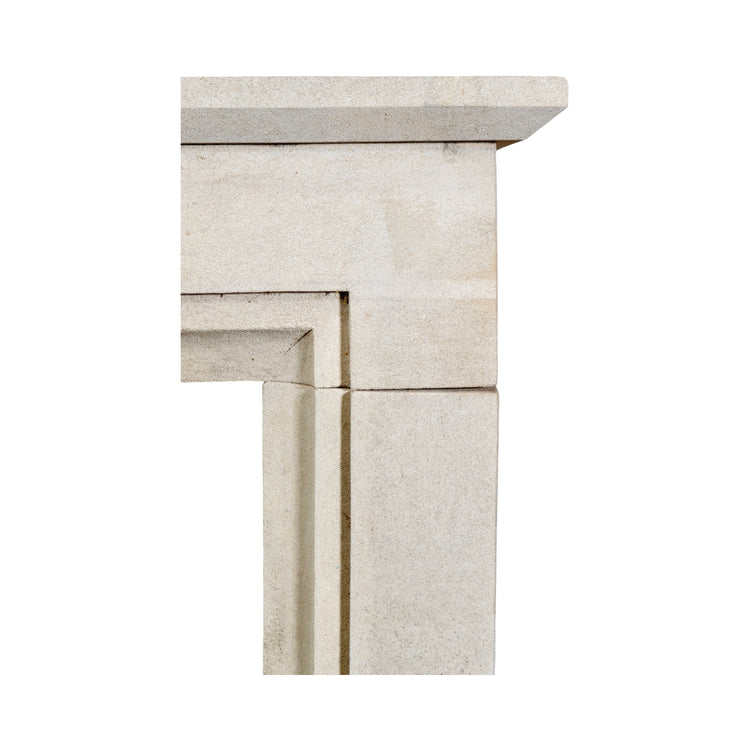 Contemporary French Limestone Mantel