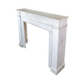 Antique French White Carrara Marble Mantel (MCH1092)