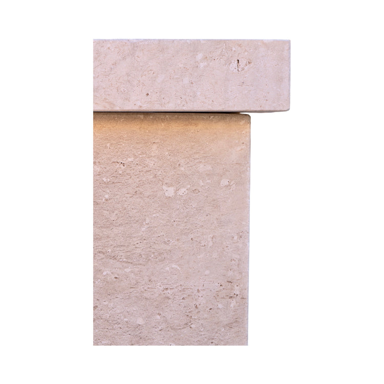 Contemporary French Limestone Geometric Wall Fountain (FM200)