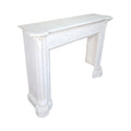 Antique French Carrara Marble Mantel (M-GFMK)