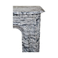 Antique French Bleu Fleuri Marble Mantel (M-FMAXC)