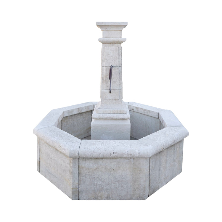 Contemporary French Limestone Central Fountain (FO115)