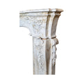 Antique Italian White Carrara Marble Mantel (MCH1077)