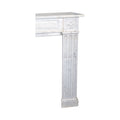 Antique French White Carrara Marble Mantel (M-YJRK)