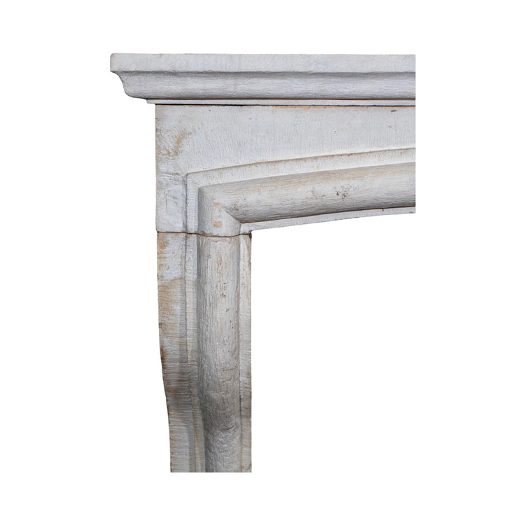 Antique French Limestone Mantel (M-UMGT)