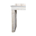 Antique French Limestone Fireplace (M-P79G)