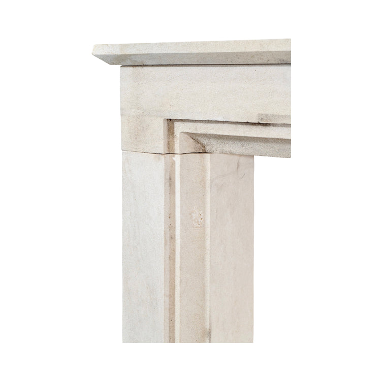 Contemporary French Limestone Mantel