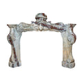 Antique French Ribboned Campan Marble Mantel (MCH1079)