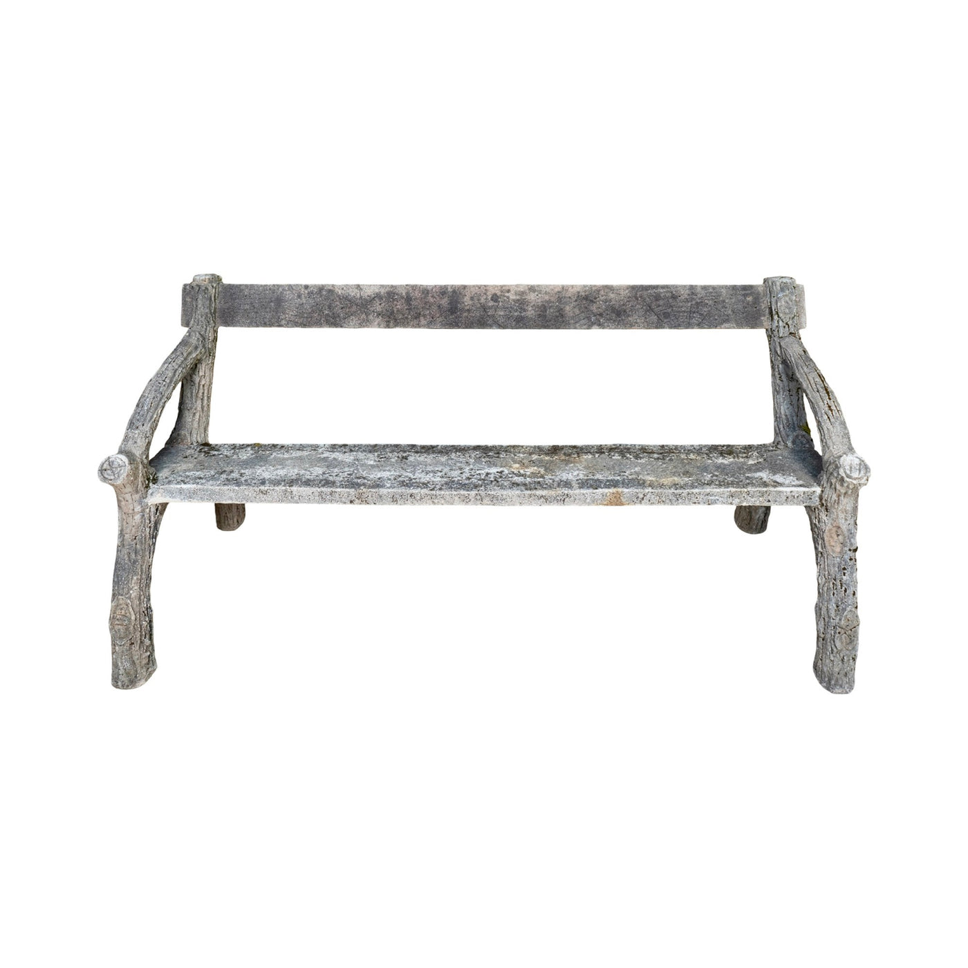 Antique French Faux Bois Bench (GE-RLFM)