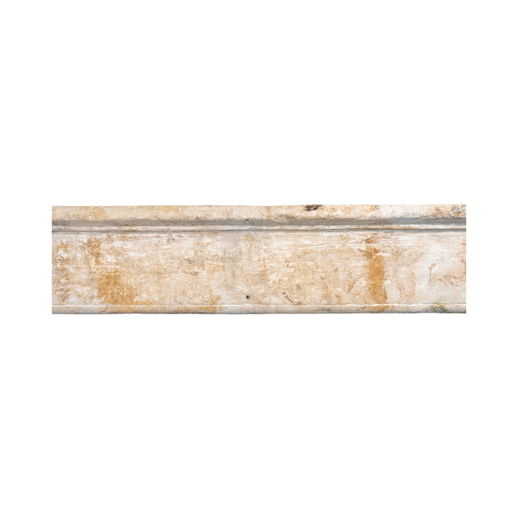 Antique French Limestone Farmhouse Mantel