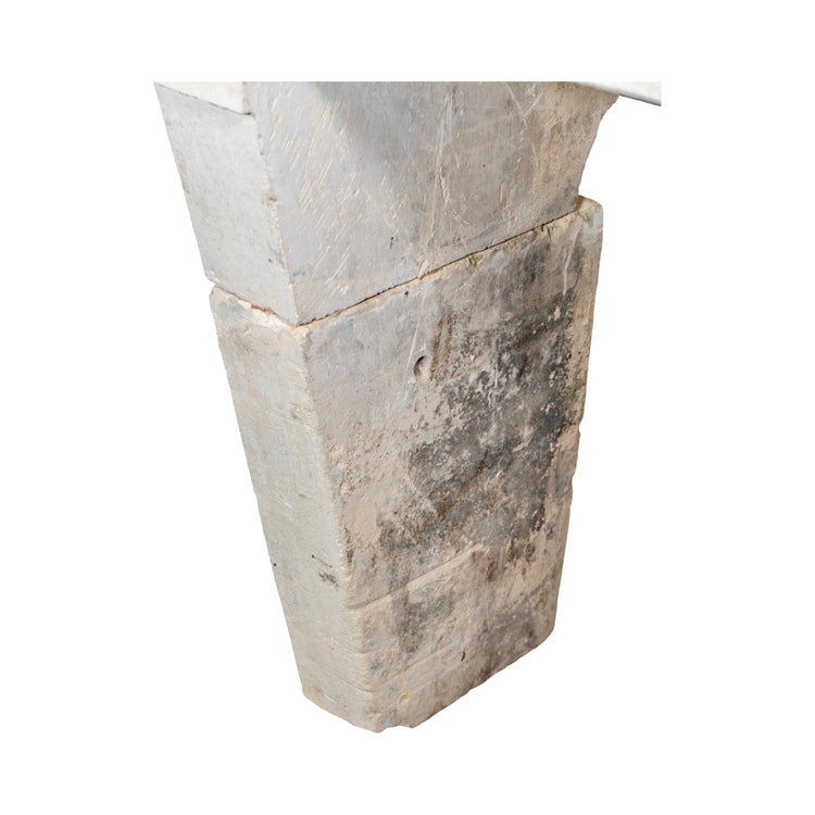 Antique French Limestone Mantel (M-KYRB)