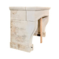 Antique French Limestone Mantel (M-VGKL)