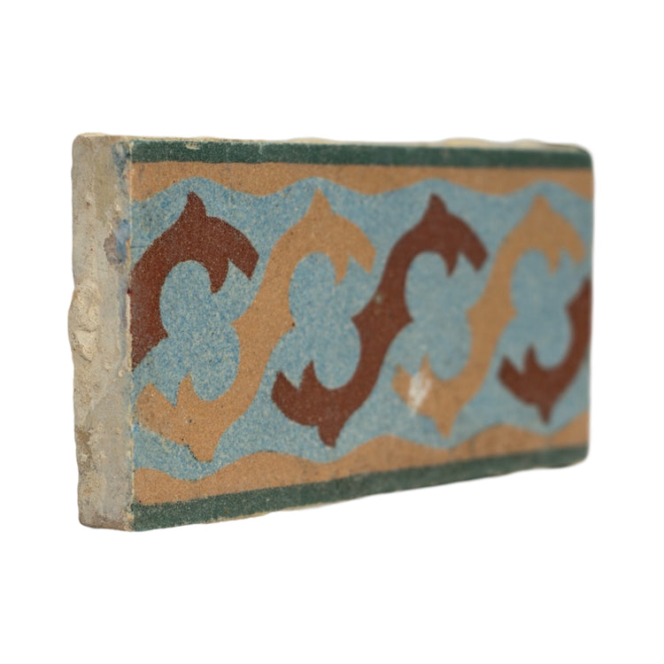 Reclaimed French Encaustic Concrete Border Tile