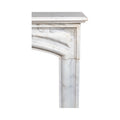 Antique French White Veined Carrara Marble Mantel (M-RHMA)