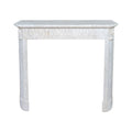 Antique French Carrara Marble Mantel (M-BECA)