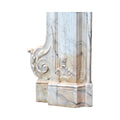 Antique Italian White Carrara Marble Mantel (MCH1077)