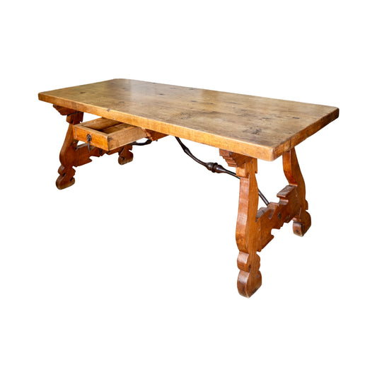 Antique Spanish Oakwood Table (HD-ZGTW)