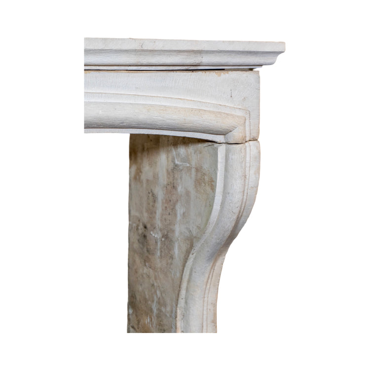 Antique French Limestone Mantel (M-UMGT)