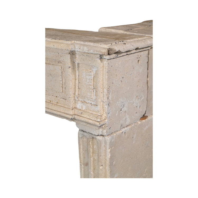 Antique French Limestone Mantel (M-DGZX)
