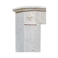 Antique French Carrara Marble Mantel (M-BECA)