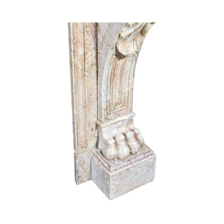 Antique French Balacet Marble Mantel (M30151)