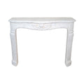 Antique French Carrara Marble Mantel (M-DZSN)