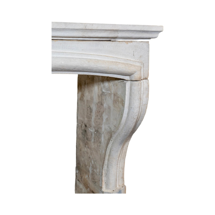 Antique French Limestone Mantel (M-UMGT)