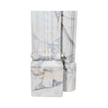 Antique French Carrara Marble Mantel (M-AHFQ)