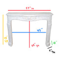 Antique French Carrara Marble Mantel (M-DZSN)