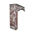 Antique Italian Levanto Rouge Marble Mantel (M-CTSQ)