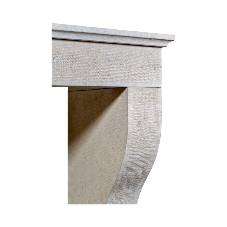 Contemporary French Travertine Mantel (M-LCH398)