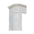 Antique French Carrara Marble Mantel (M-BECA)
