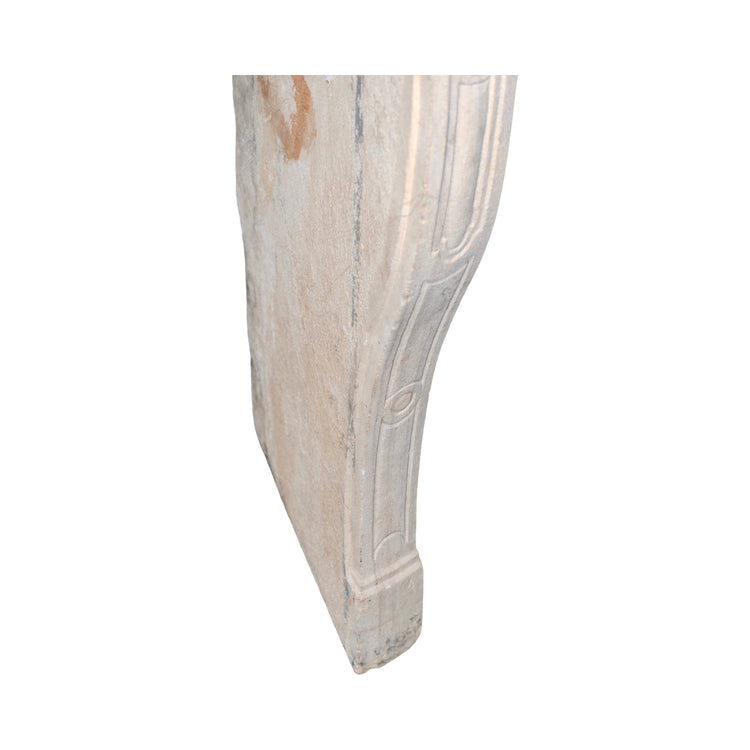 Antique French Limestone Mantel (M-LZJS)