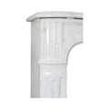 Antique French Carrara Marble Mantel (M-DZSN)