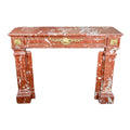 Antique French Languedoc Red Marble Mantel (MCH1007)