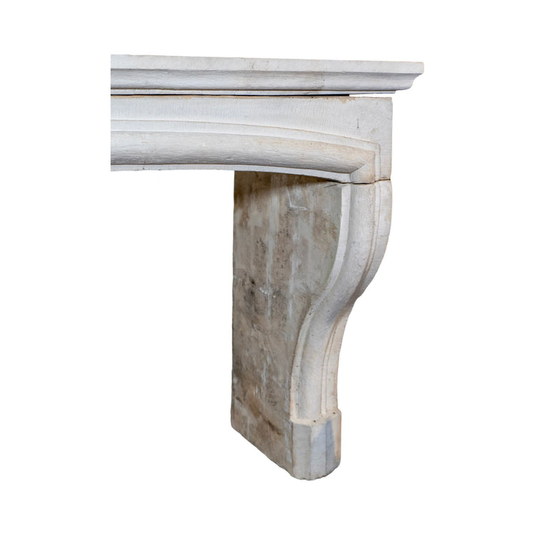 Antique French Limestone Mantel (M-UMGT)