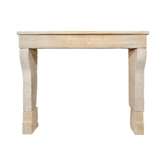 Antique French Limestone Mantel (M-NMLP)