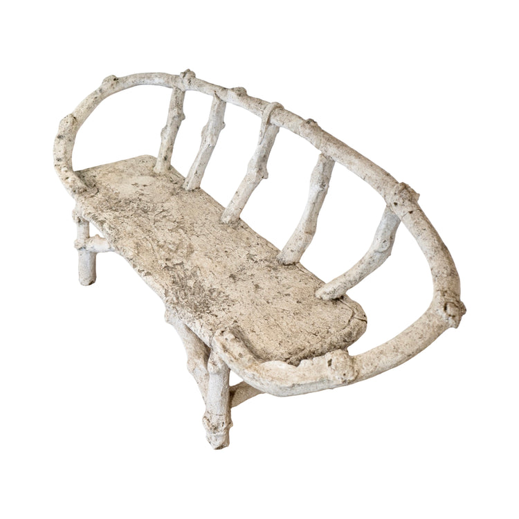 French Faux Bois Bench (GE-REHS)