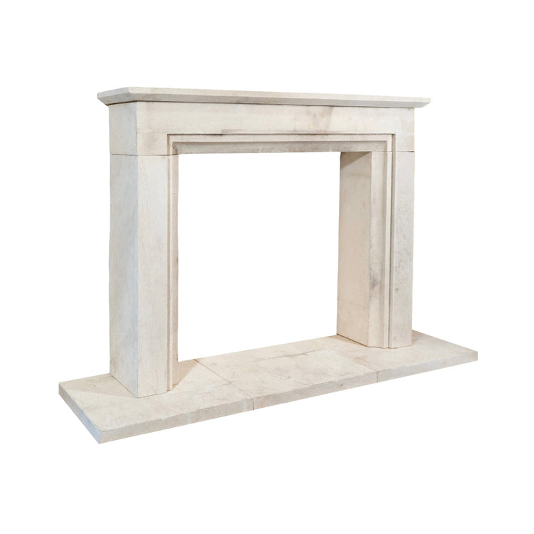 Contemporary French Limestone Mantel