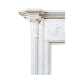 Antique French Carrara Marble Mantel (M-GFMK)