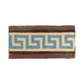 Reclaimed French Encaustic Decorative Greek Key Concrete Border Tile (ET-DKBQ)