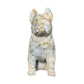 Contemporary French Reconstituted Stone Bulldog Statue (GE-KNWY)