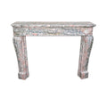 Antique French Rose de Norvege Marble Mantel (M30126)