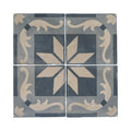 Reclaimed French Encaustic Concrete Square Tile (ET-PRSM)
