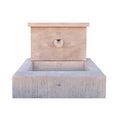 Contemporary French Limestone Geometric Wall Fountain (FM200)
