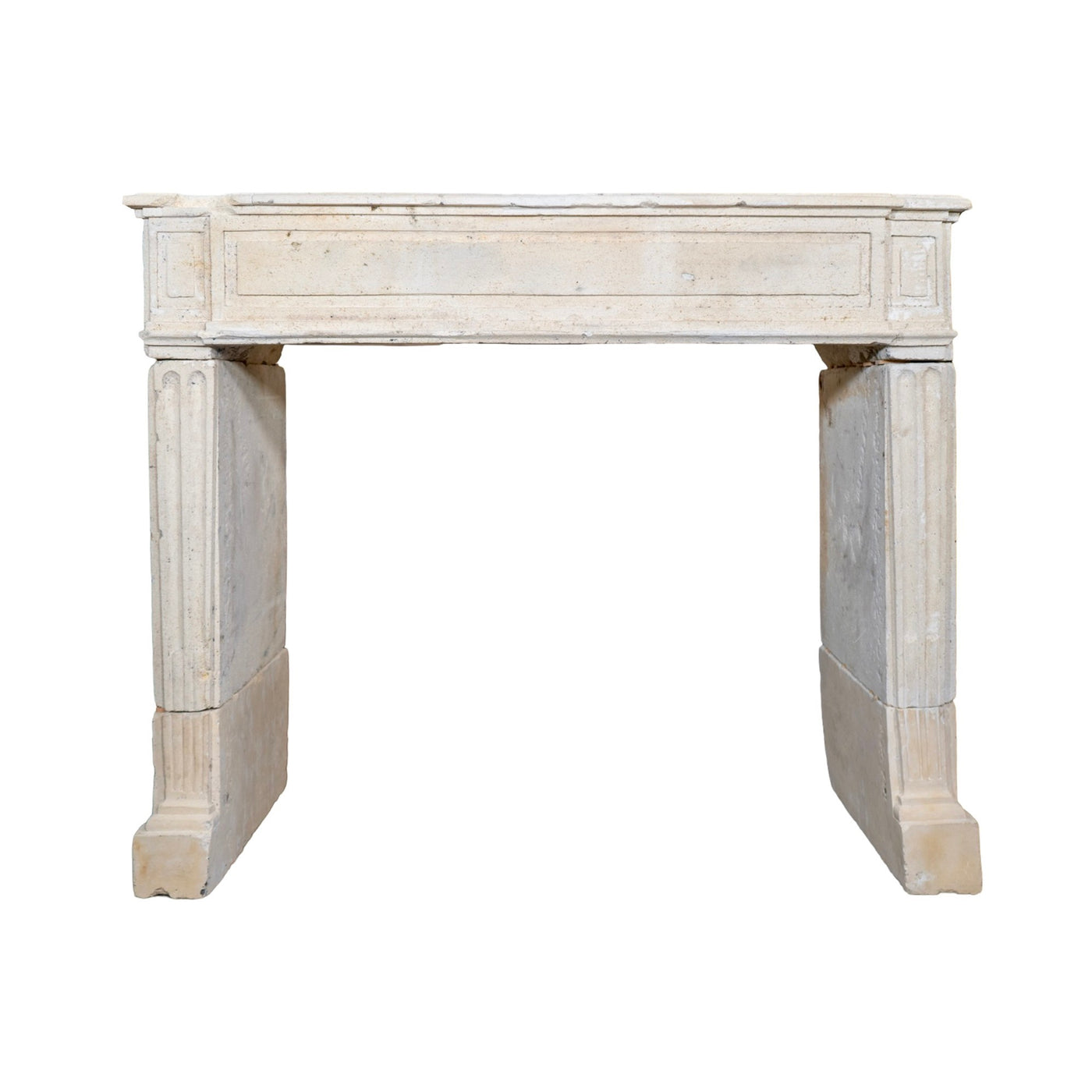 Antique French Limestone Mantel (M-DGZX)