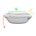 Antique French White Carrara Marble Sink (S-FHMG)