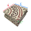 Reclaimed French Encaustic Concrete Tile (ET-YWKB)