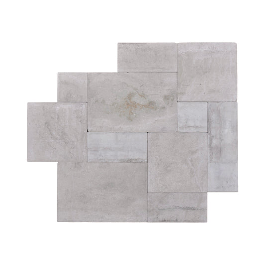 Contemporary Sandblasted Limestone Opus Pattern Tile Flooring (FL899)